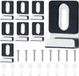Merkloos Mirror clips 8pcs - roestvrij staal - met rubberen pads - voor zware spiegels