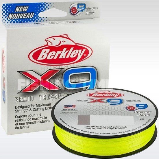 Berkley X9 Braid Flame Green 300m - Gevlochten Vislijn - Alle Vissoorten