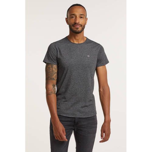 Tommy Jeans Slim Fit T-Shirt - Jaspe Black Melée