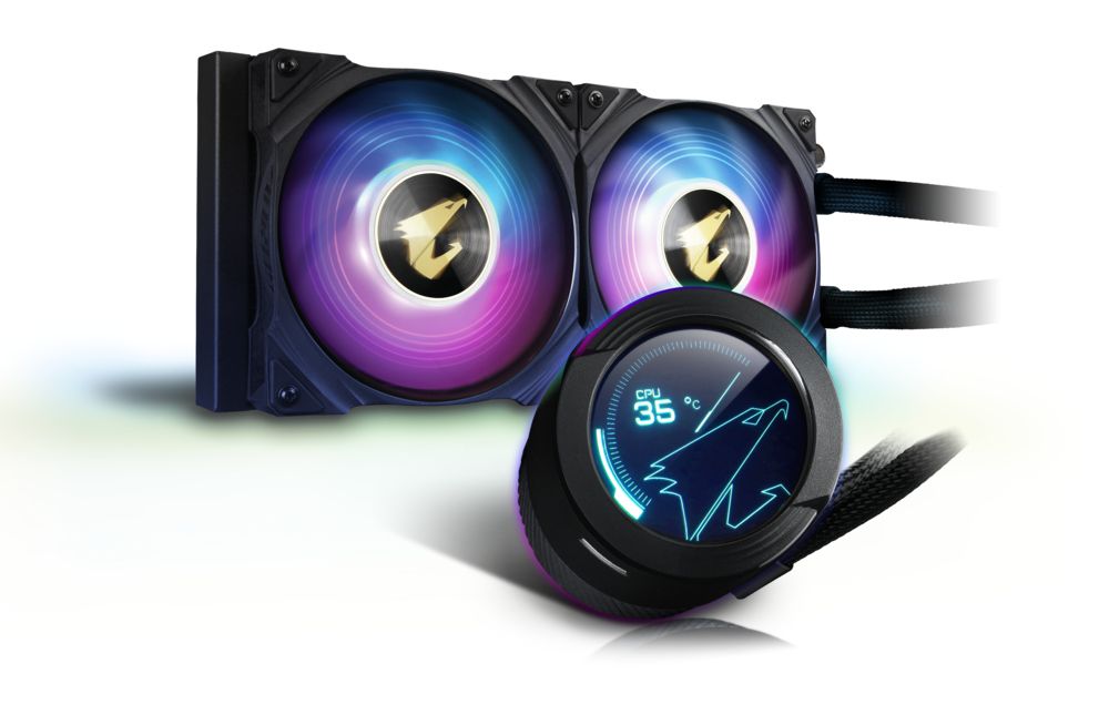 Gigabyte AORUS WATERFORCE X 240 CPU Cooler - 240mm - Black