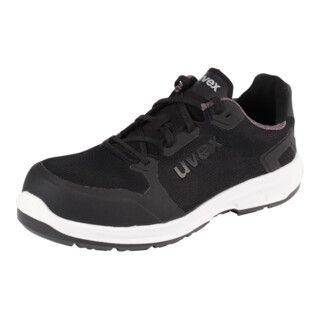 Uvex 1 Sport S1P Veiligheidsschoenen - Zwart/Wit - Maat 43