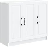 vidaXL Dressoir Wit 89 x 34,5 x 77 cm Bewerkt hout