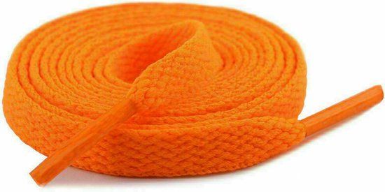The Kicks Don Sneaker Laces 120CM - Orange - Flat