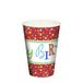 Papstar 88648 Gobelet jetable en carton 200 ml Rouge 10 Pièces