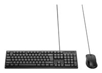 Belkin BBZ014TT Toetsenbord en Muis Set - AZERTY - Engels - Zwart