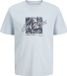 JACK&JONES JJHONOLULU SHAPE TEE SS CREW NECK LN Heren T-shirts M Celestial Blue