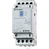 Finder Serie 22 schakelaar, modulaire 3na+1nc, 48 V, Agsno2, display + LED