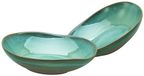CreaTable Basalt Bowls, 19677, Olijf, 2-delige serviesset, Pastabowl set van steengoed, 700 ml