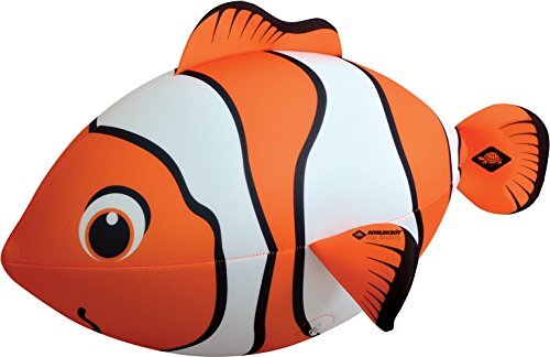 Schildkröt Neopreen Maxi Fis, enorme vis om op te blazen, met waterbalventiel, 67 x 40 cm, in clownvis-look, 970195