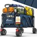 Merkloos Bolderkar Opvouwbaar - 215 liter - Met rem - Luchtbanden - 150 kg