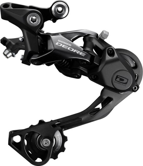 Shimano Deore MTB RD-M6000 Shadow+ Derailleur 10-speed zwart Uitvoering lang