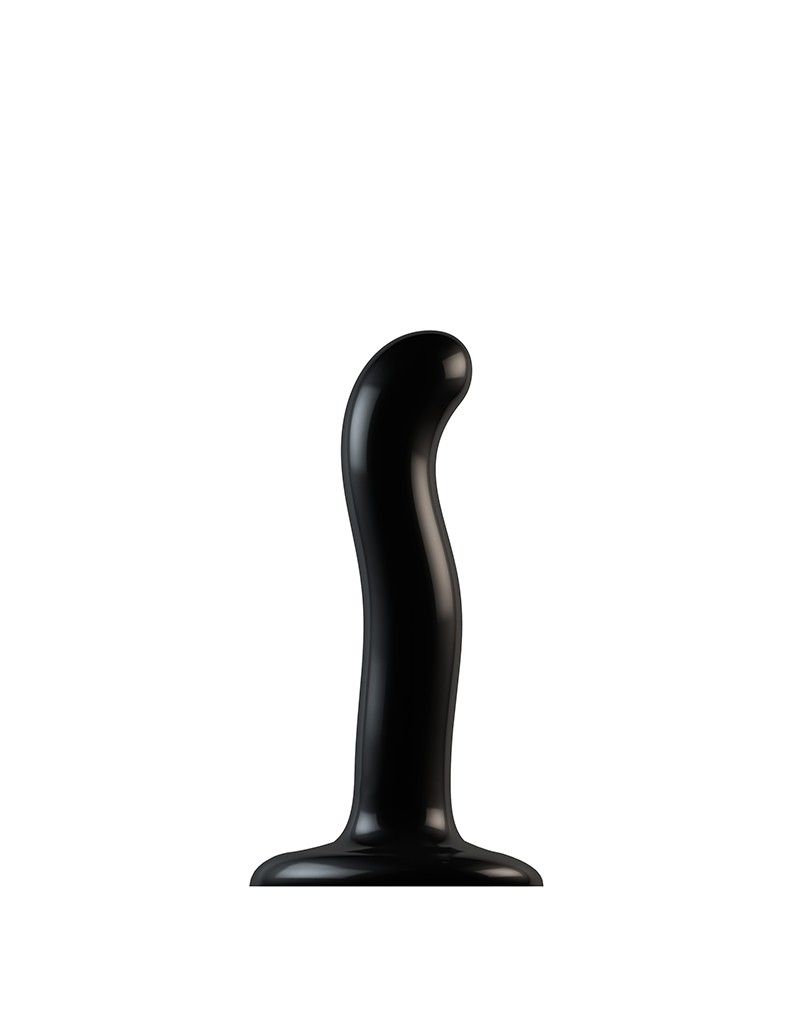 Strap-on Dildo - Black Silicone - 164mm