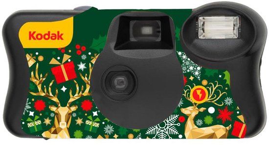 Kodak XMAS Fun Saver Wegwerpcamera met Flits 27+12 Opnamen