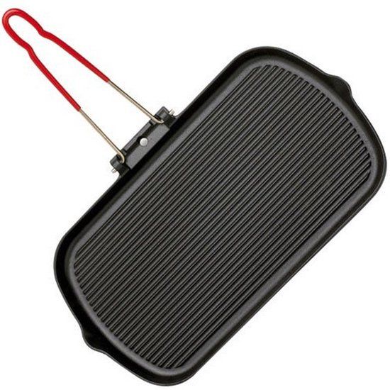 Invicta 32700 Grillpan Rechthoekig Zwart Gietijzer 37.5 x 22.5 cm