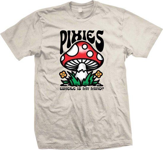 Pixies Mindshroom Heren T-shirt - Natuur - L