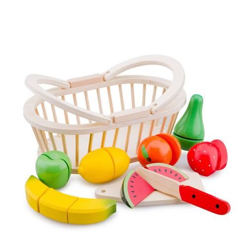 New Classic Toys fruitmand snijset - Hout