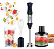 Merkloos Multifunctionele keukenrobot - 1000 W - Staafmixer - Blender - Hakmolen - RVS
