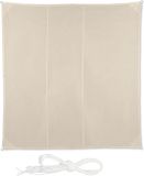 Relaxdays Schaduwdoek Vierkant - Zonnezeil - Zonwering - Beige - Zonnedoek Terras - Balkon 4 x 4 m
