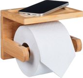 Merkloos Relaxdays Toiletrolhouder met plankje