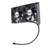 euroharry Grafische kaart ventilator 2 x 92 mm - Hoge luchtstroom ventilator, PCI beugel koeler - GPU ventilator, ondersteunt 5V, 7V, 12V, ondersteunt ondersteuning moederbord