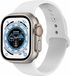 Strap-it bandje geschikt voor Apple Watch Ultra - silicone band - wit - Maat: 49mm - M/L