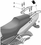 Shad Kit Support top case Yamaha 600 Fazer Y0FZ61ST Noir