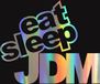 Goodies and Living Groothandel Jumada's Autosticker JDM Eat Sleep 15x12cm noir