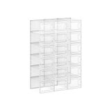 Songmics CaliCosy Schoenendozen - 12 stuks - Opvouwbaar en Stapelbaar - Wit