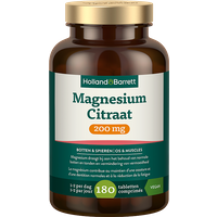 Holland & Barrett Magnesium Citraat 200 mg - 180 tabletten