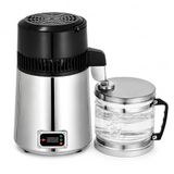 Waterdestillator 1 l/u 750 W roestvrij staal met glazen karaf