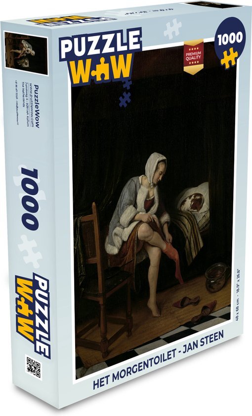 MuchoWow Puzzel Het morgentoilet - Jan Steen - Legpuzzel - Puzzel 1000 stukjes volwassenen