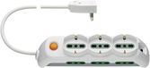 VIMAR .C.B multiprise avec interrupteur lumineux - 3 prises universelles - 6 prises doubles