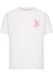 Miss Tee T-shirt 'Love Yourself And Fly' lichtroze / rood / wit