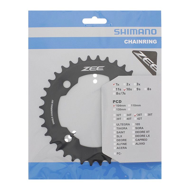 Shimano ZEE FC-M640 kettingblad zwart - 38T - 10S - 104 mm