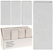 Nvt Panda Nvt Waterverdamper wit 20x8x3cm bloemrelief