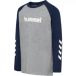 Hummel Functioneel shirt marine / grijs gemêleerd / wit