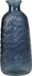 H&S Collection Bloemenvaas Livorno - Gerecycled glas - blauw transparant - D13 x H31 cm