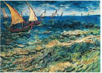 PGM Your Decoration B.V. Kunstdruk Vincent Van Gogh - Seascape at Saintes-Maries 80x60cm