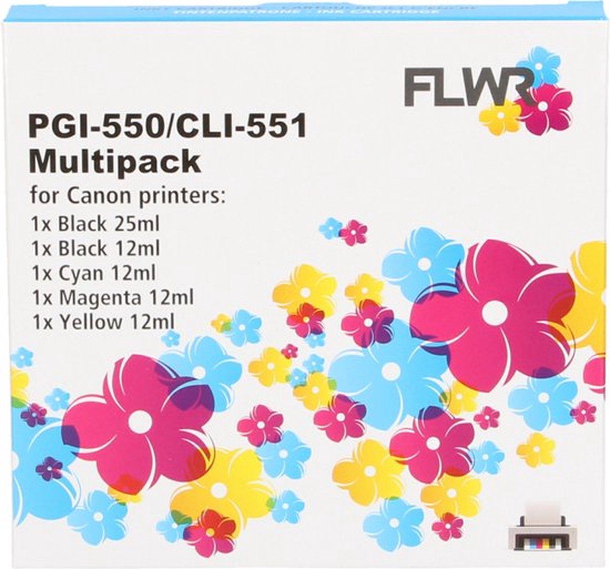 FLWR - Inktcartridge / CLI-551 / Multipack - Geschikt voor Canon