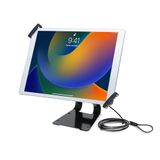 CTA PAD-ATGSL Verstelbare anti-diefstal handgreep houder met standaard voor Apple iPad Pro en grote tablet zwart