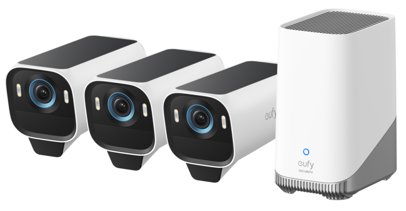 Eufy EufyCam S3 Pro 3-Pack + HomeBase 3