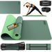 Tapis de yoga sans phtalates - Tapis d'entraînement 183 x 61 x 0,6 cm - Antidérapant avec sangle de transport