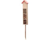 Pro Garden Insectenhotel The Butterfly Inn - hout - naturel/groen - 14 x 9 x 90 cm