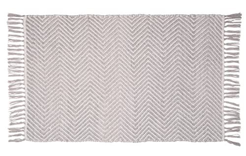 WENKO Gata, duurzame badmat, polyester, grijs, 50 x 80 cm
