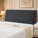 Housse de tête de lit extensible et lavable - Gris foncé 180cm