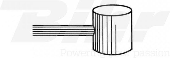 Kabelkoppeling rms koppelings- of remkabel 2m kop 8x8mm Ø2mm voor motor scooter quad cyclo 167 Gris
