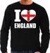 Bellatio Decorations I love England supporter sweater / trui voor heren - zwart - Engeland landen truien - Sint-Joriskruis vlag / flag XL