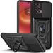 Techsuit Hoesje geschikt voor Motorola Edge 50 Fusion - Camshield Back Cover - Zwart