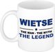 Bellatio Decorations Naam cadeau Wietse - The man, The myth the legend koffie mok / beker 300 ml