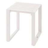 Hespéride Vierkante bijzettafel Allure Wit Aluminium Tuin 44 x 44 x 55 cm